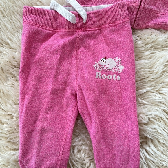 Roots baby hoodie and jogger set M 6-12 M - Picture 3 of 4